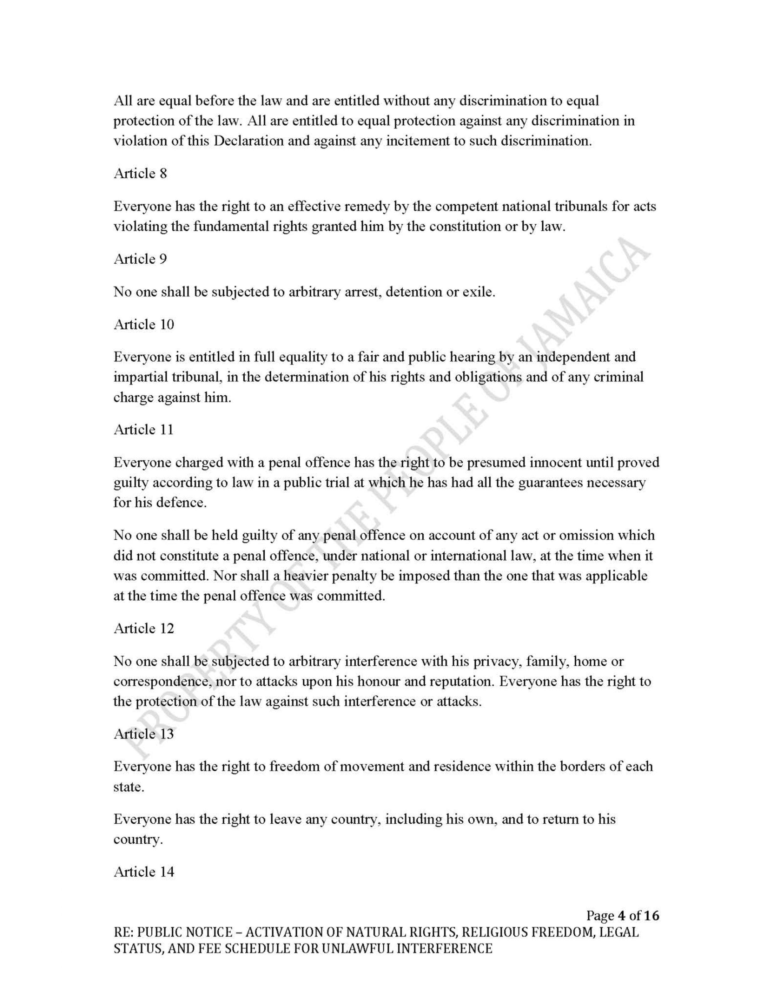 Public Notice - Voice of Jamaica